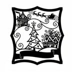 Personalized Christmas Village Monogram