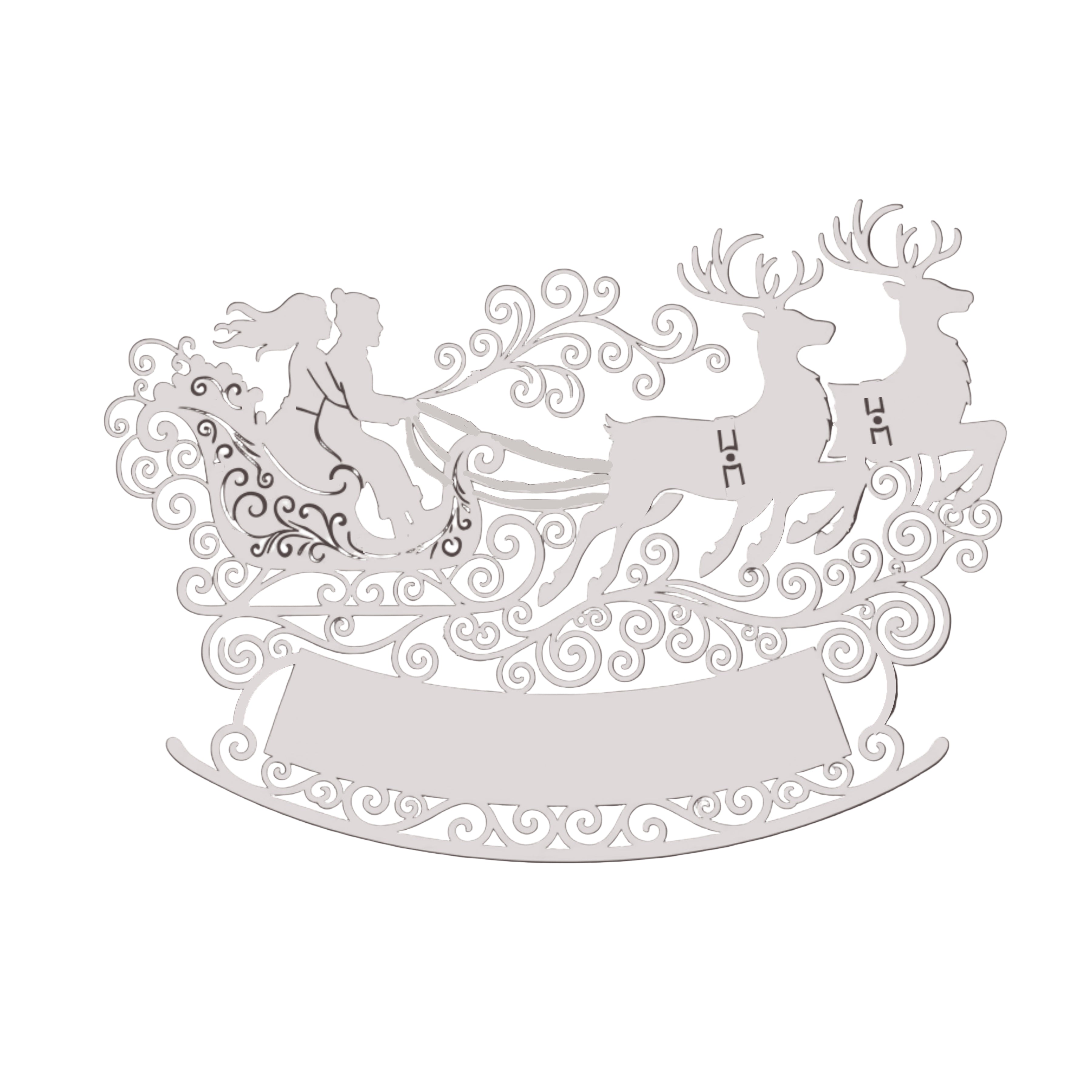 Personalized Sleigh For Two Monogram