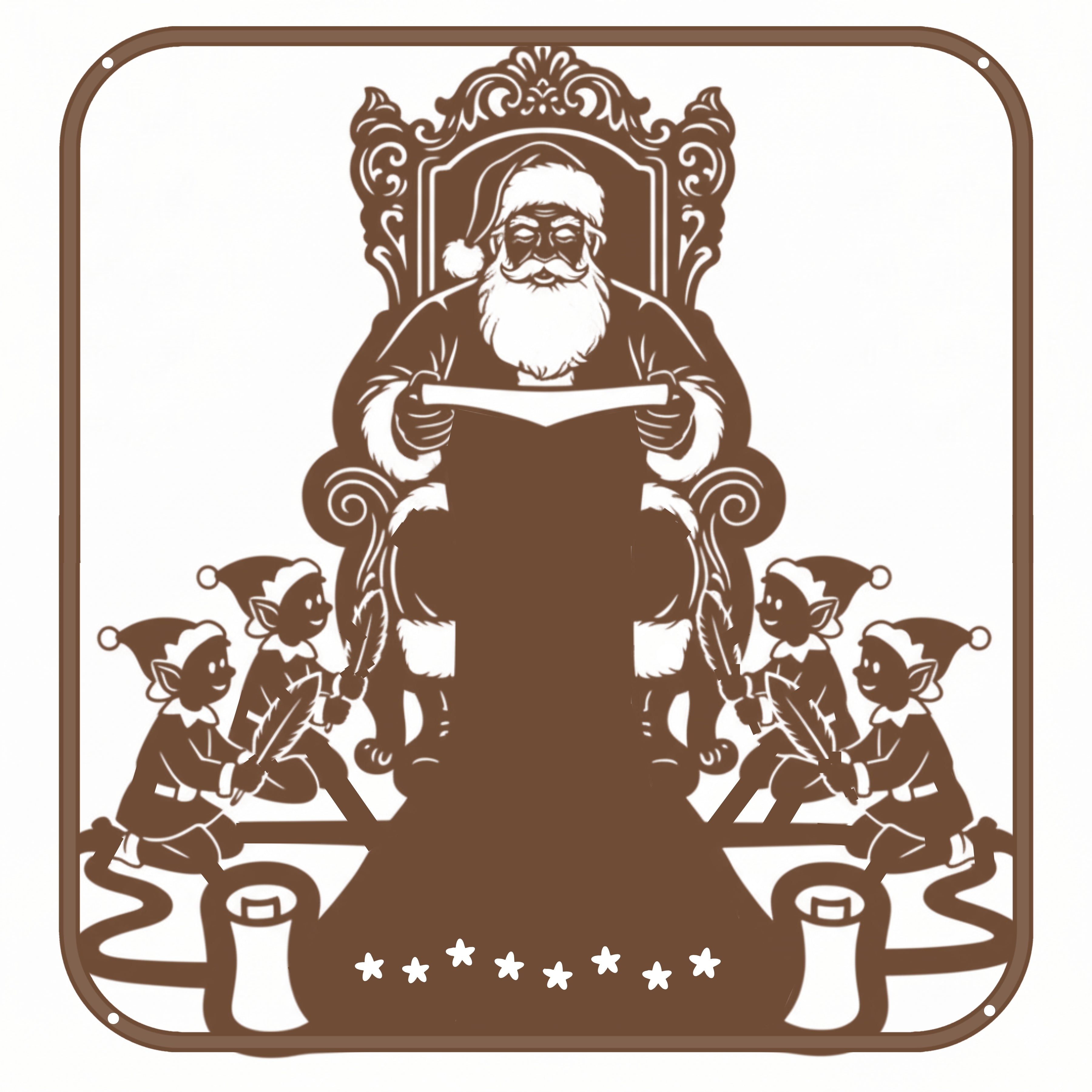 Personalized Santa's List Monogram