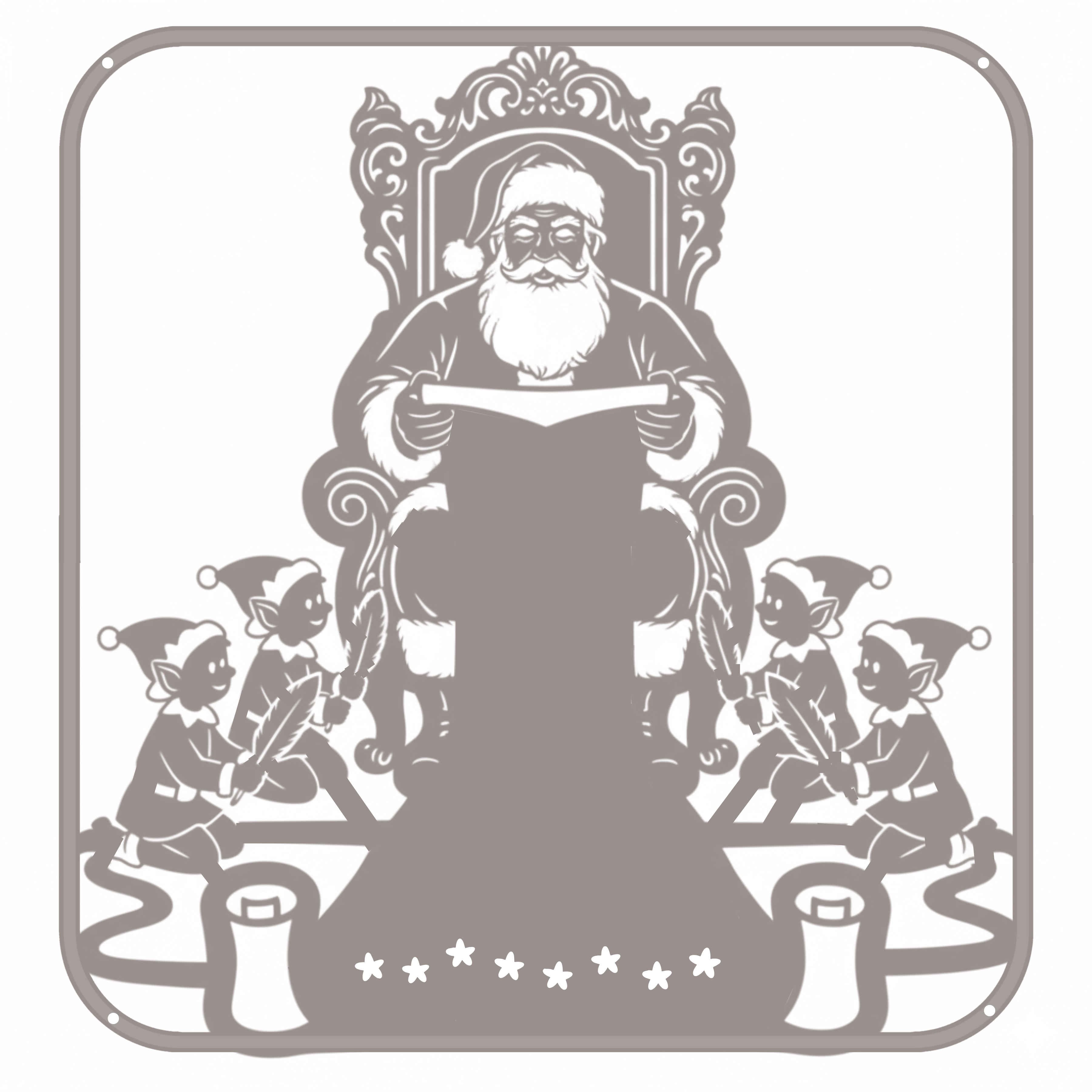 Personalized Santa's List Monogram