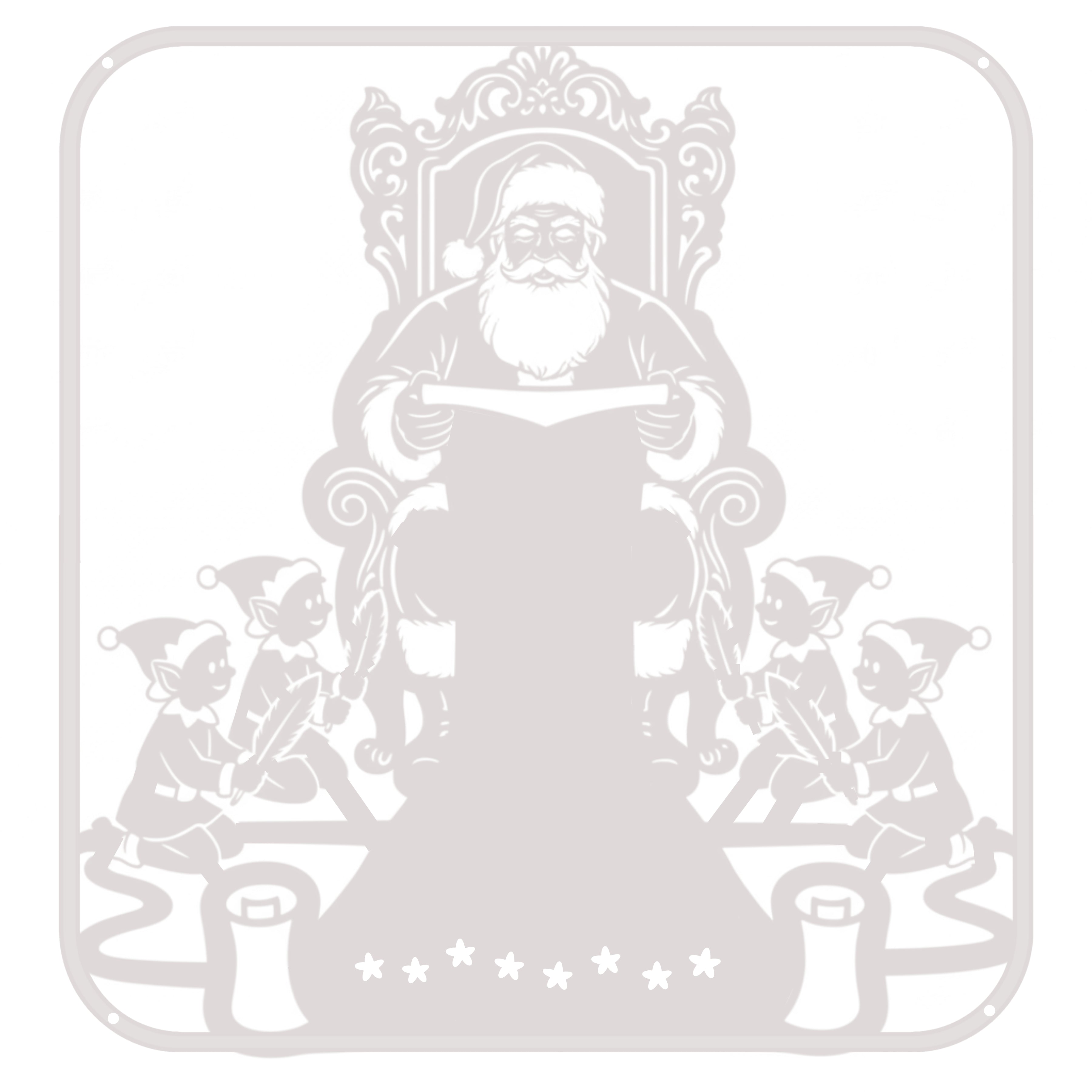 Personalized Santa's List Monogram