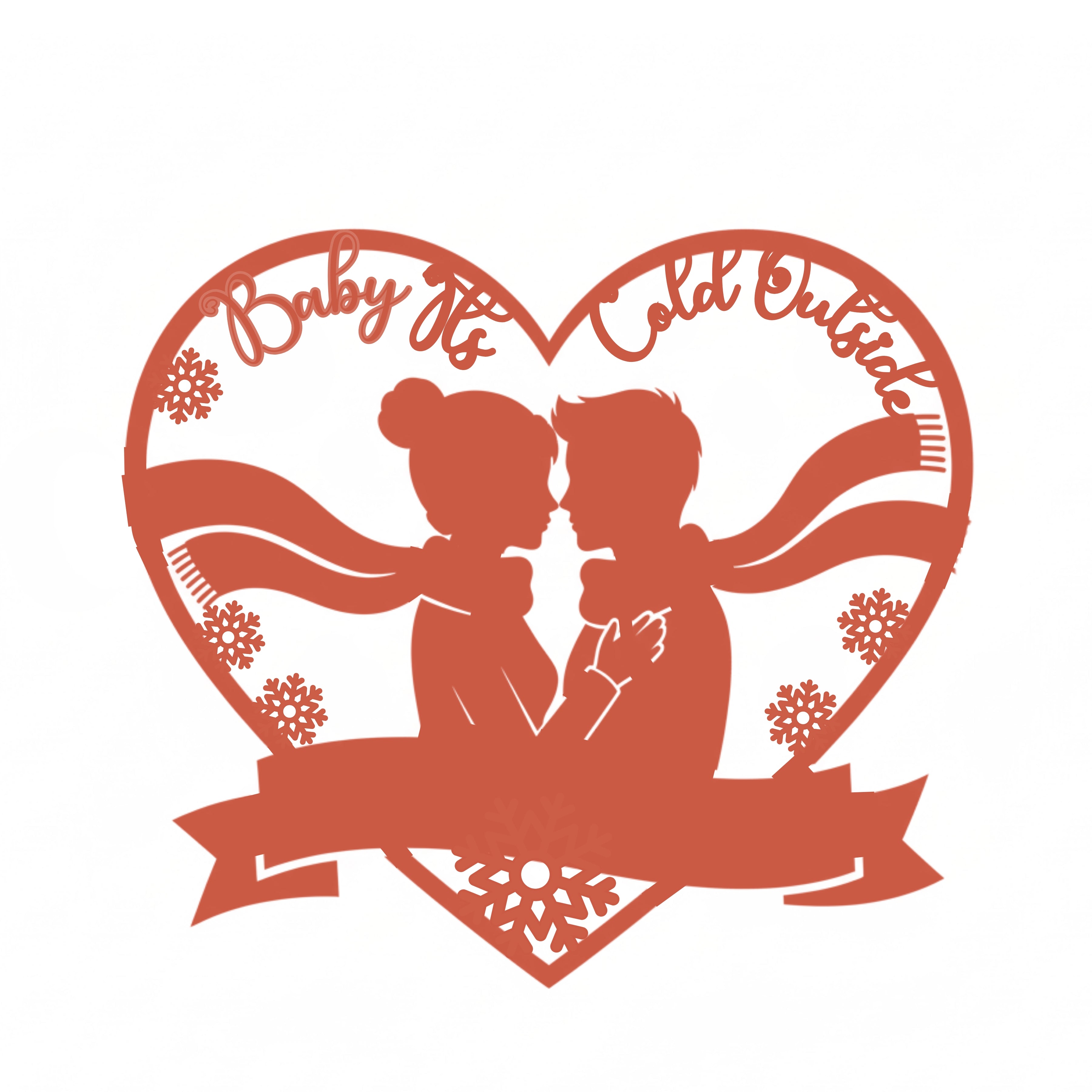 Personalized Baby It's Cold Outside Monogram