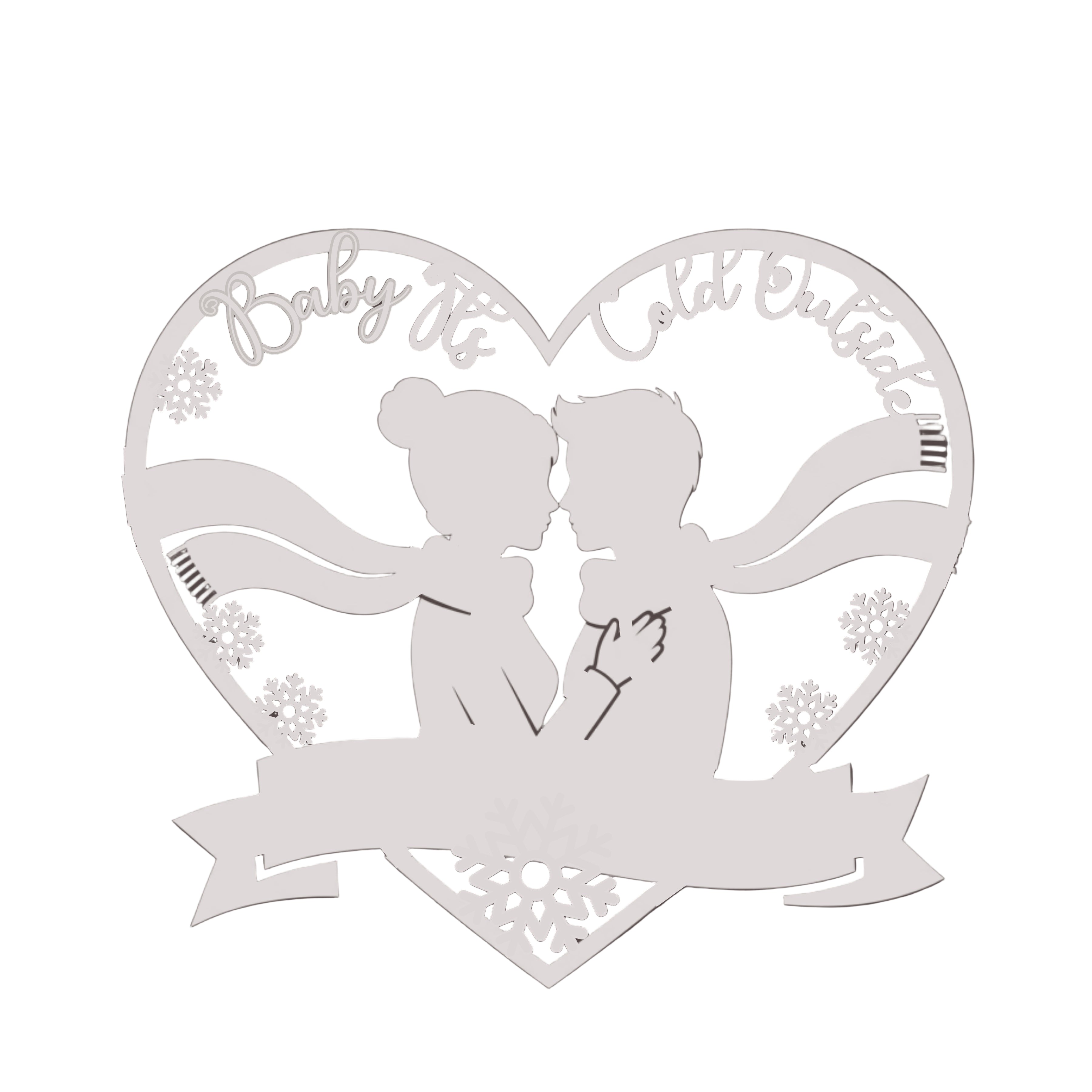 Personalized Baby It's Cold Outside Monogram