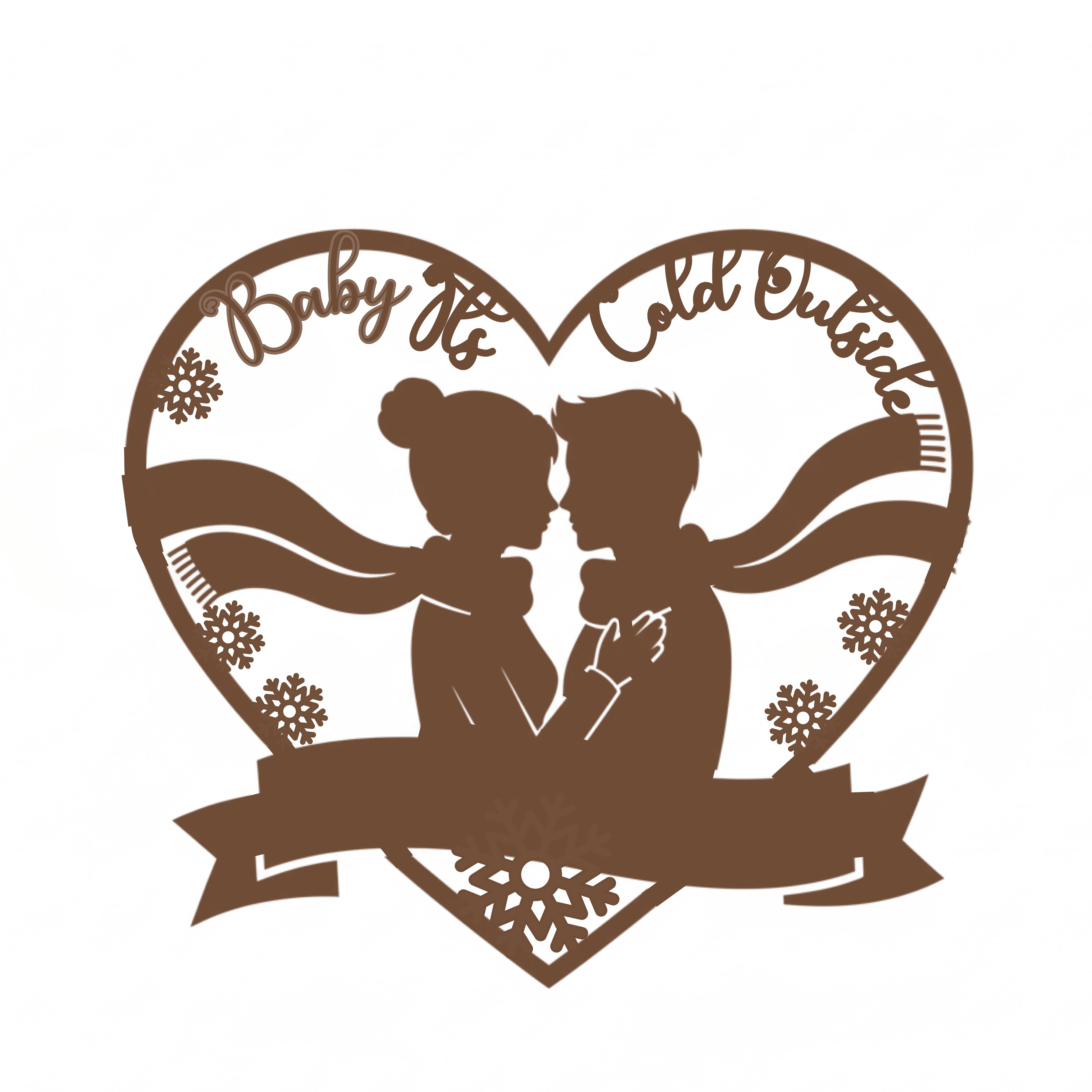 Personalized Baby It's Cold Outside Monogram