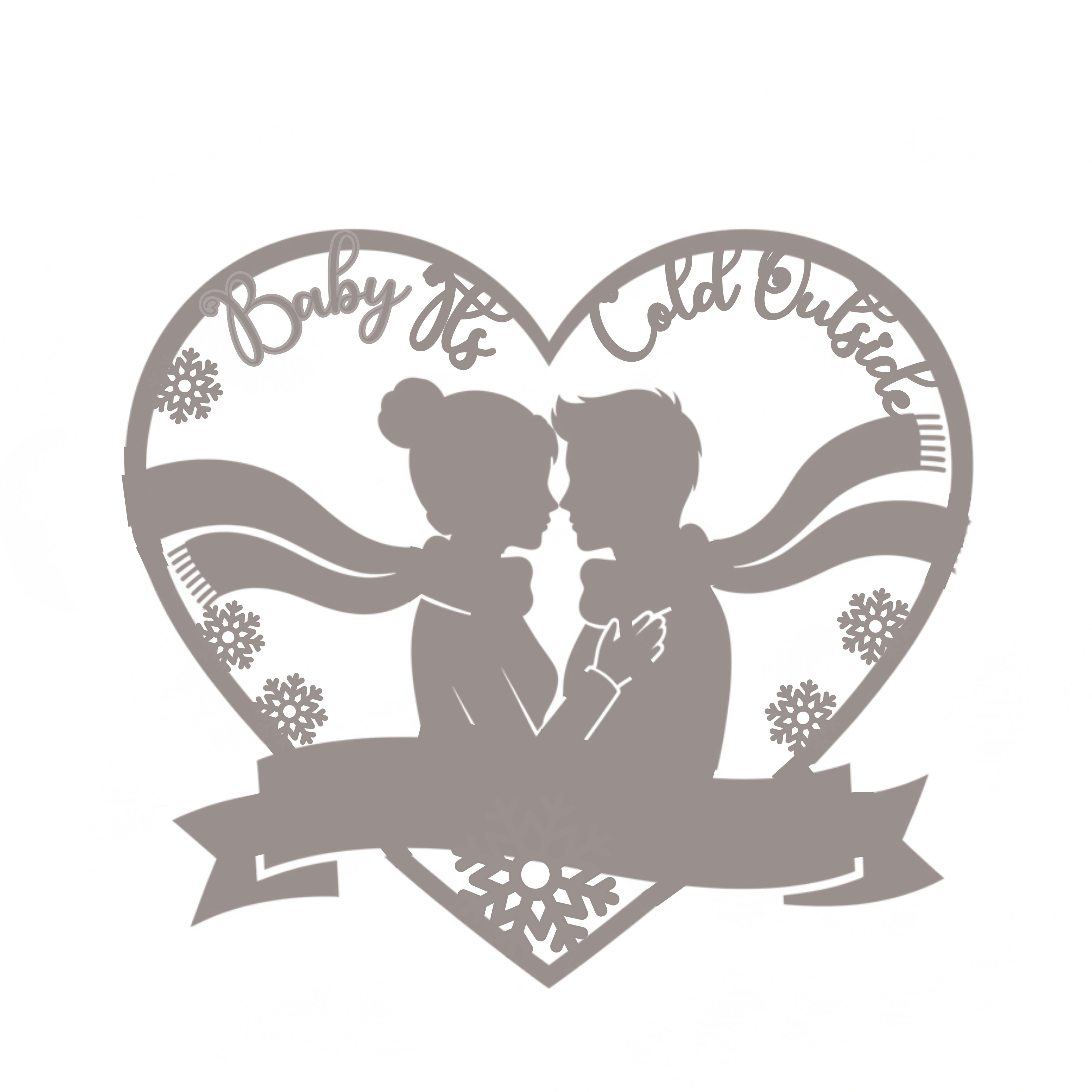 Personalized Baby It's Cold Outside Monogram