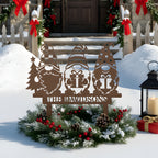 Personalized Merry Gnomes Yard Sign