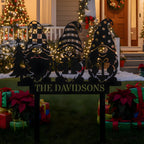 Personalized Merry Gnomes Yard Sign