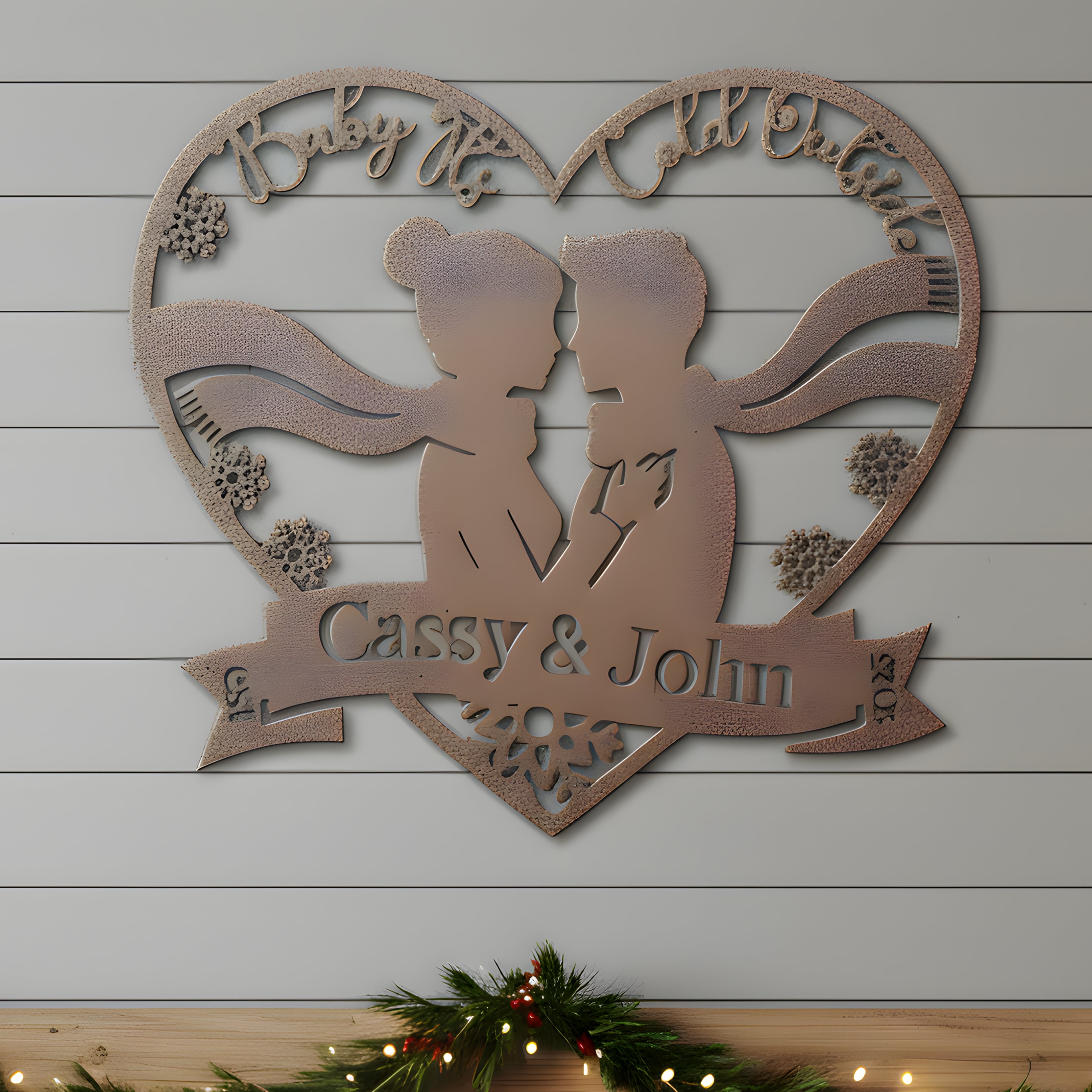 Personalized Baby It's Cold Outside Monogram