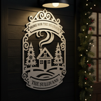 Personalized Home For The Holidays Monogram