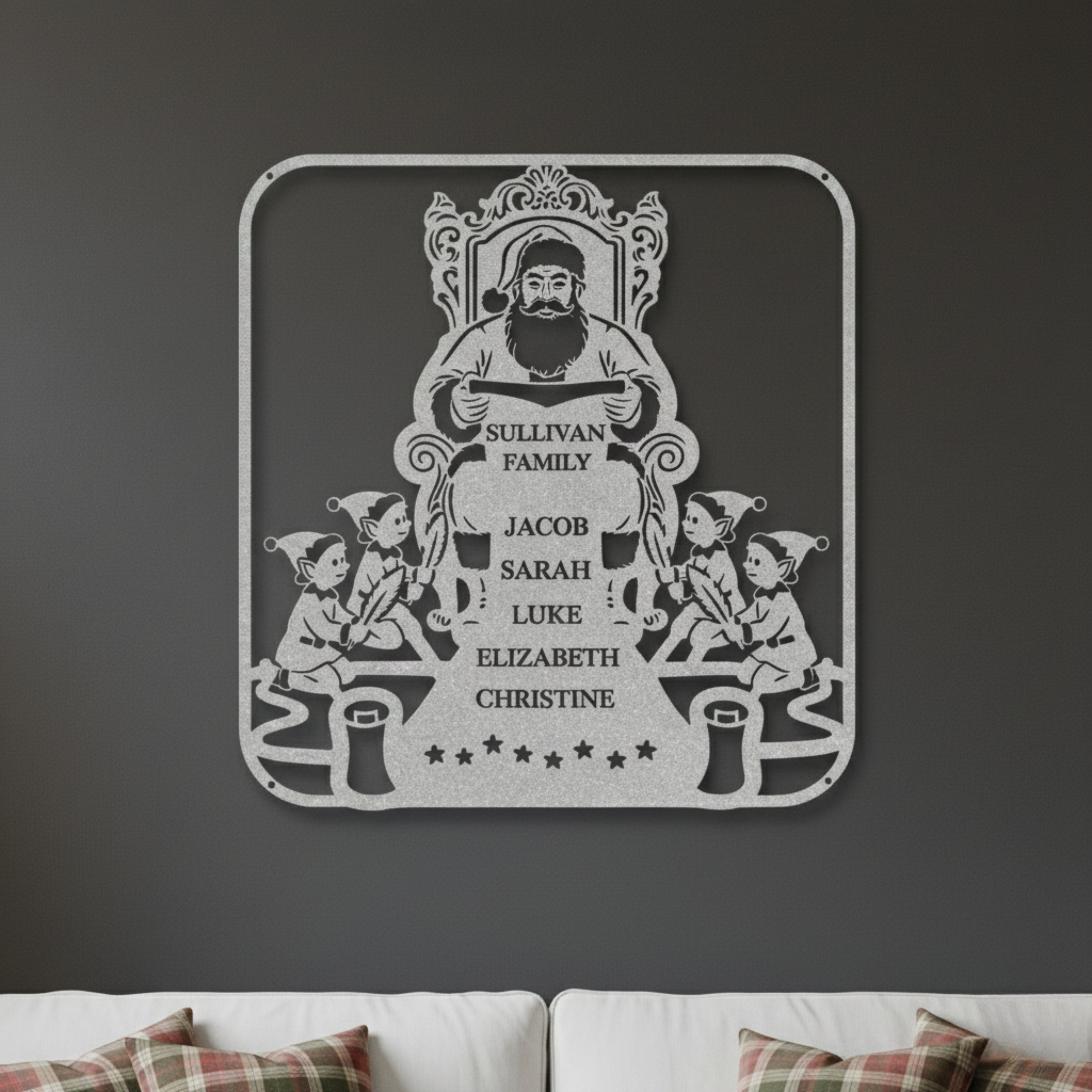 Personalized Santa's List Monogram