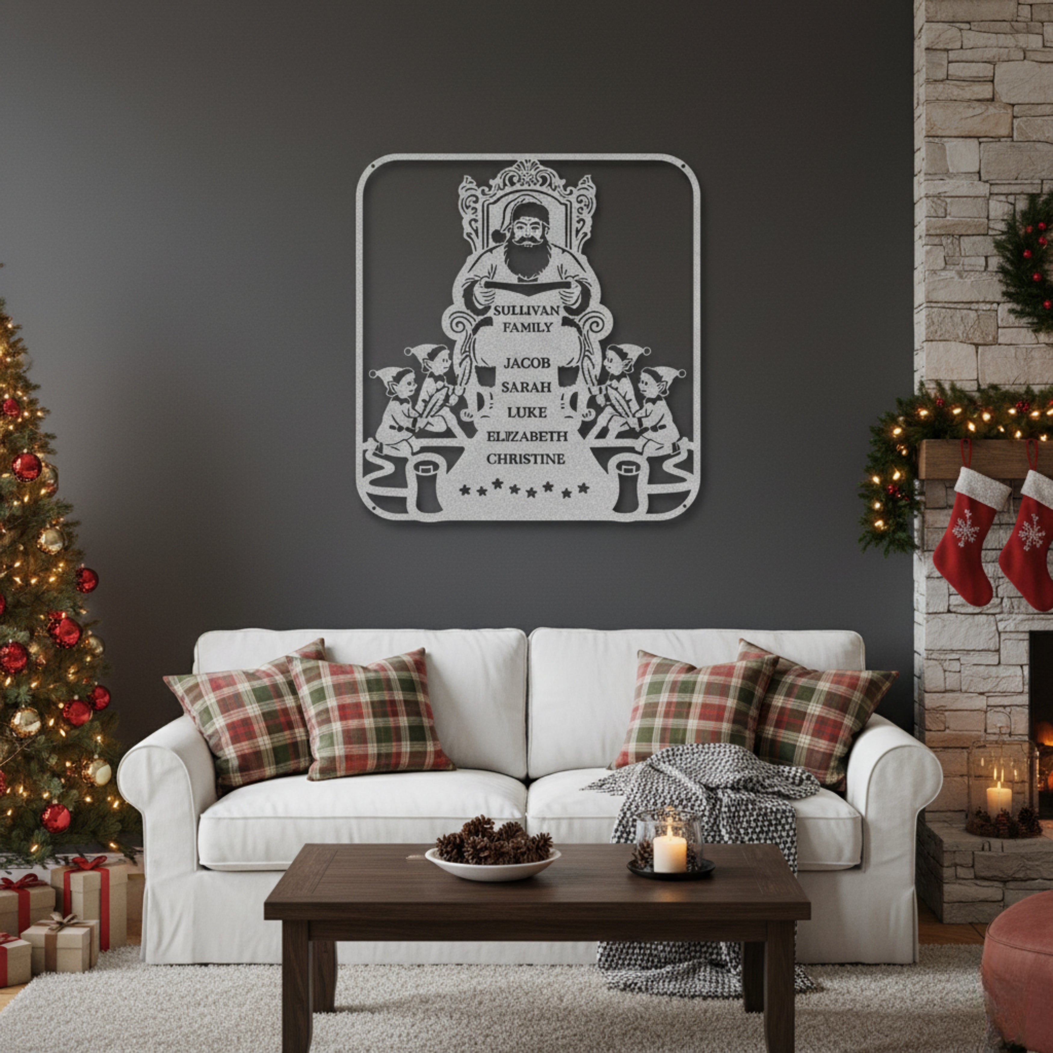 Personalized Santa's List Monogram