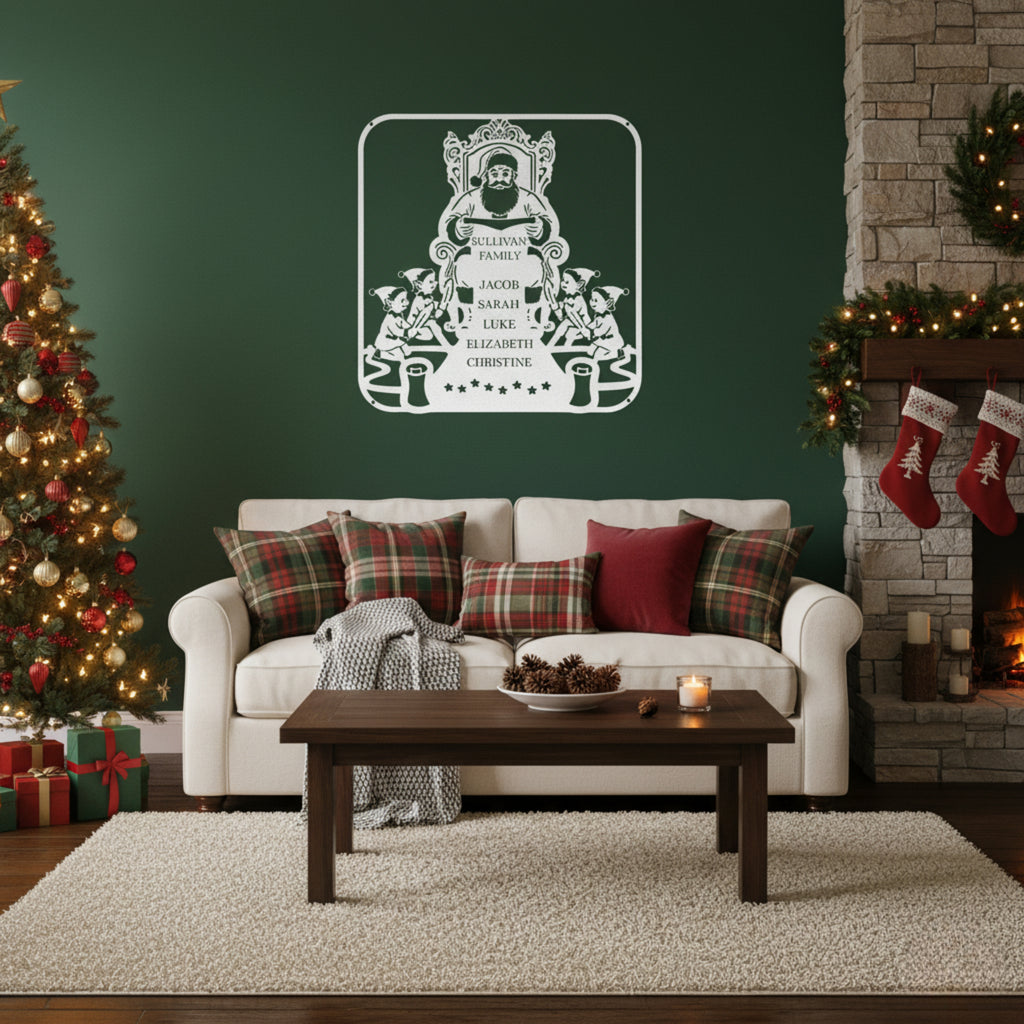 Personalized Santa's List Monogram