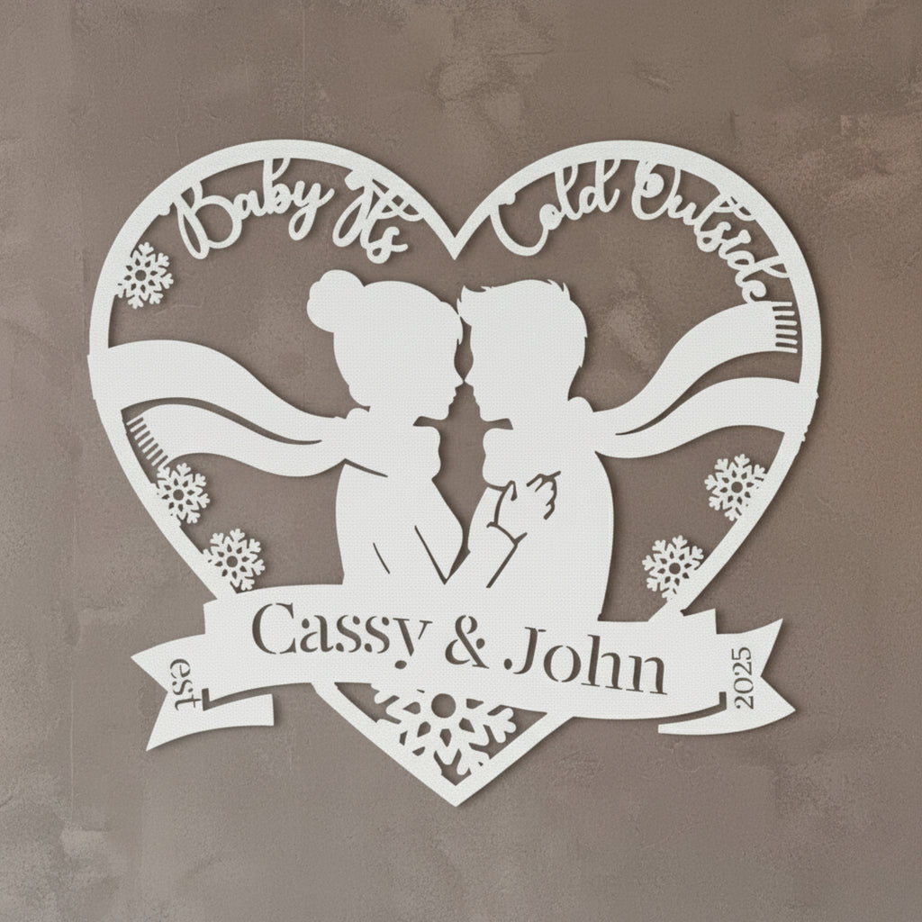 Personalized Baby It's Cold Outside Monogram