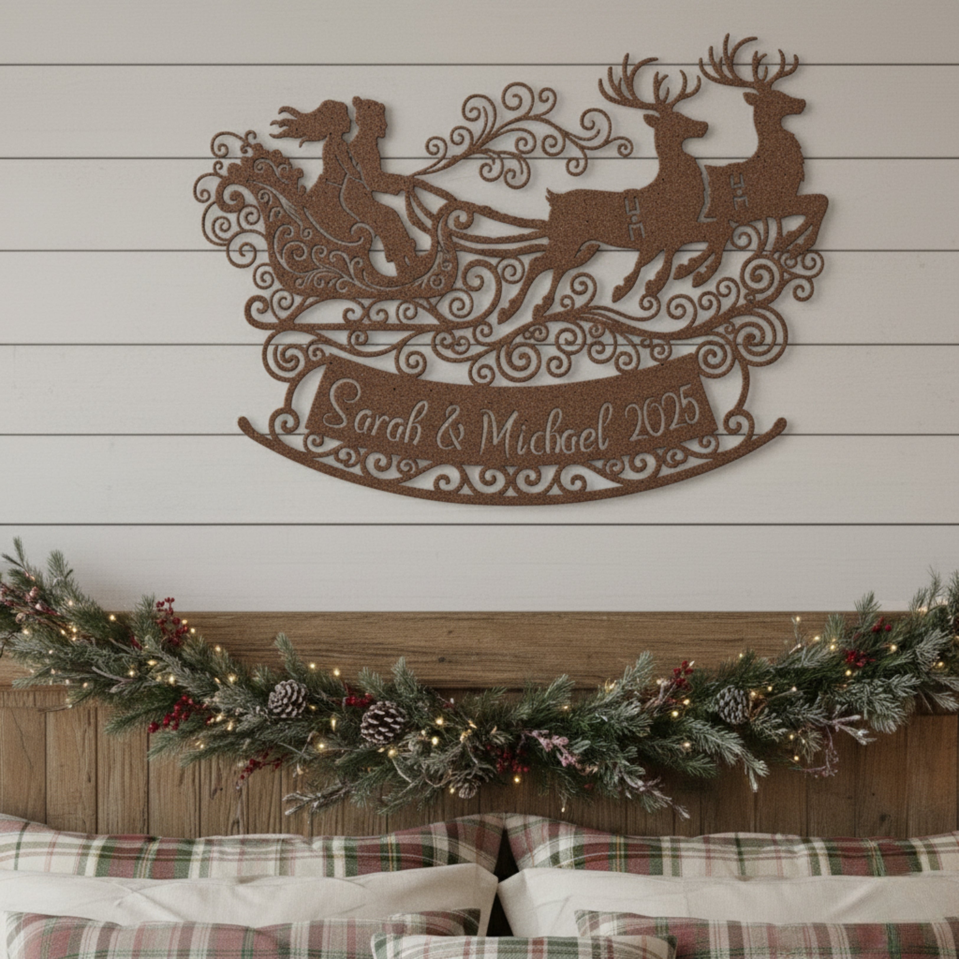 Personalized Sleigh For Two Monogram