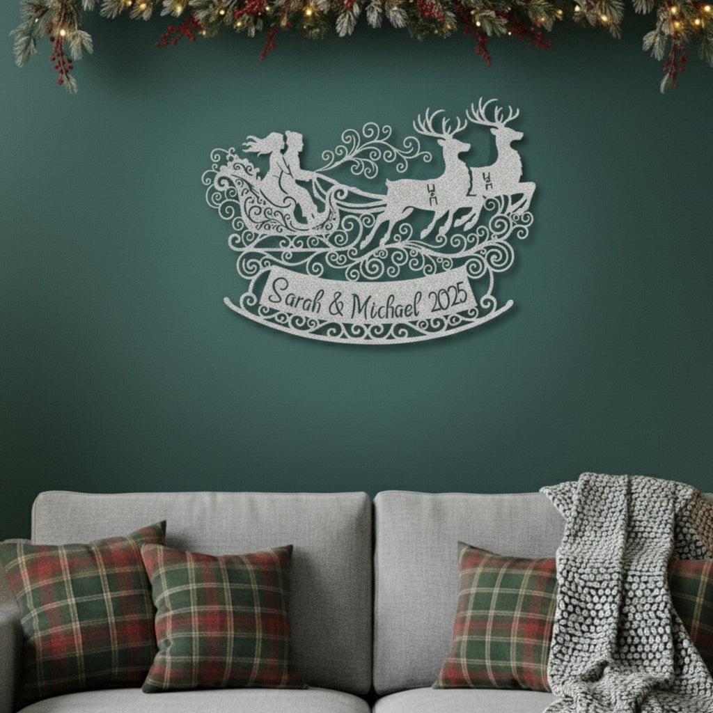 Personalized Sleigh For Two Monogram