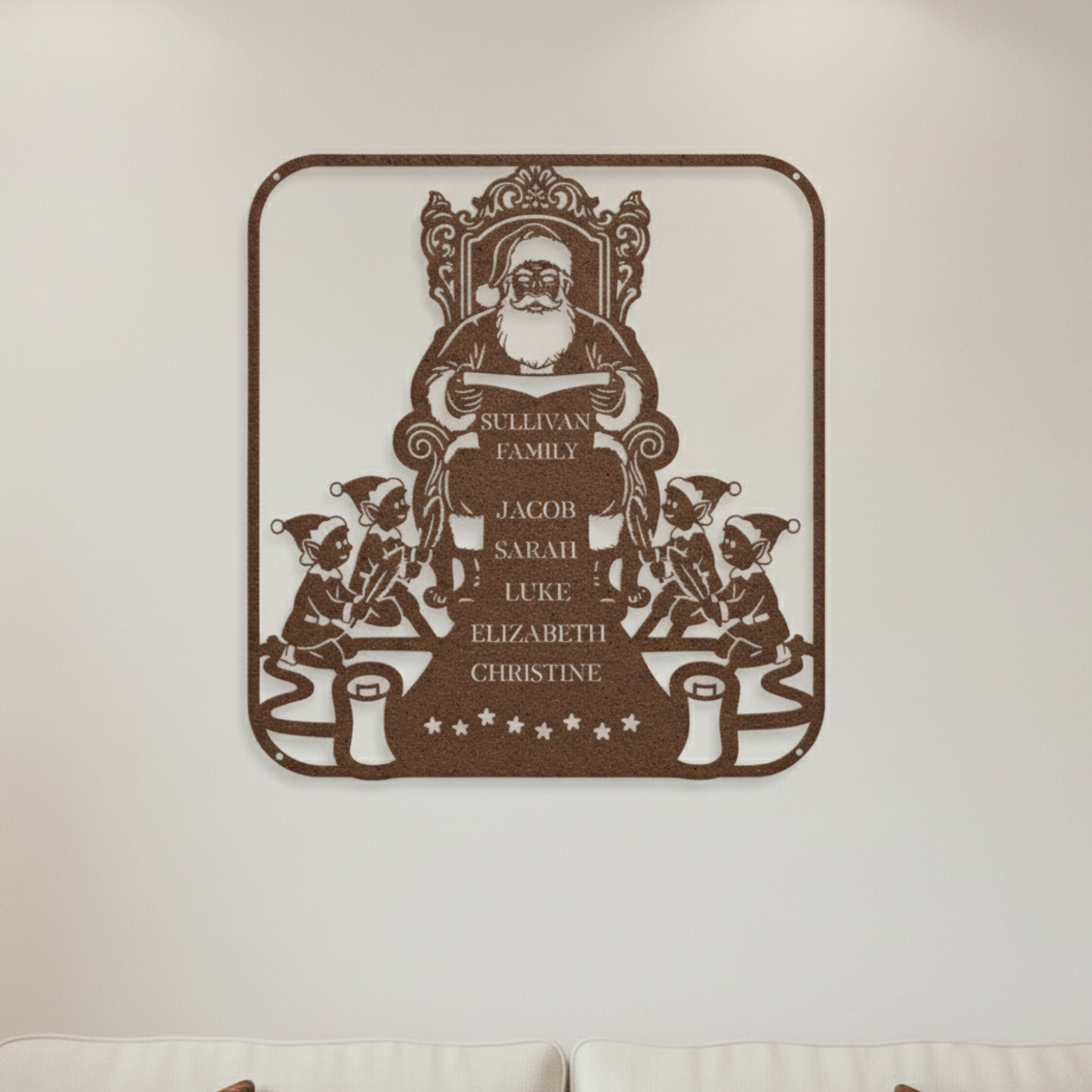 Personalized Santa's List Monogram