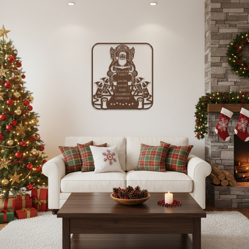 Personalized Santa's List Monogram