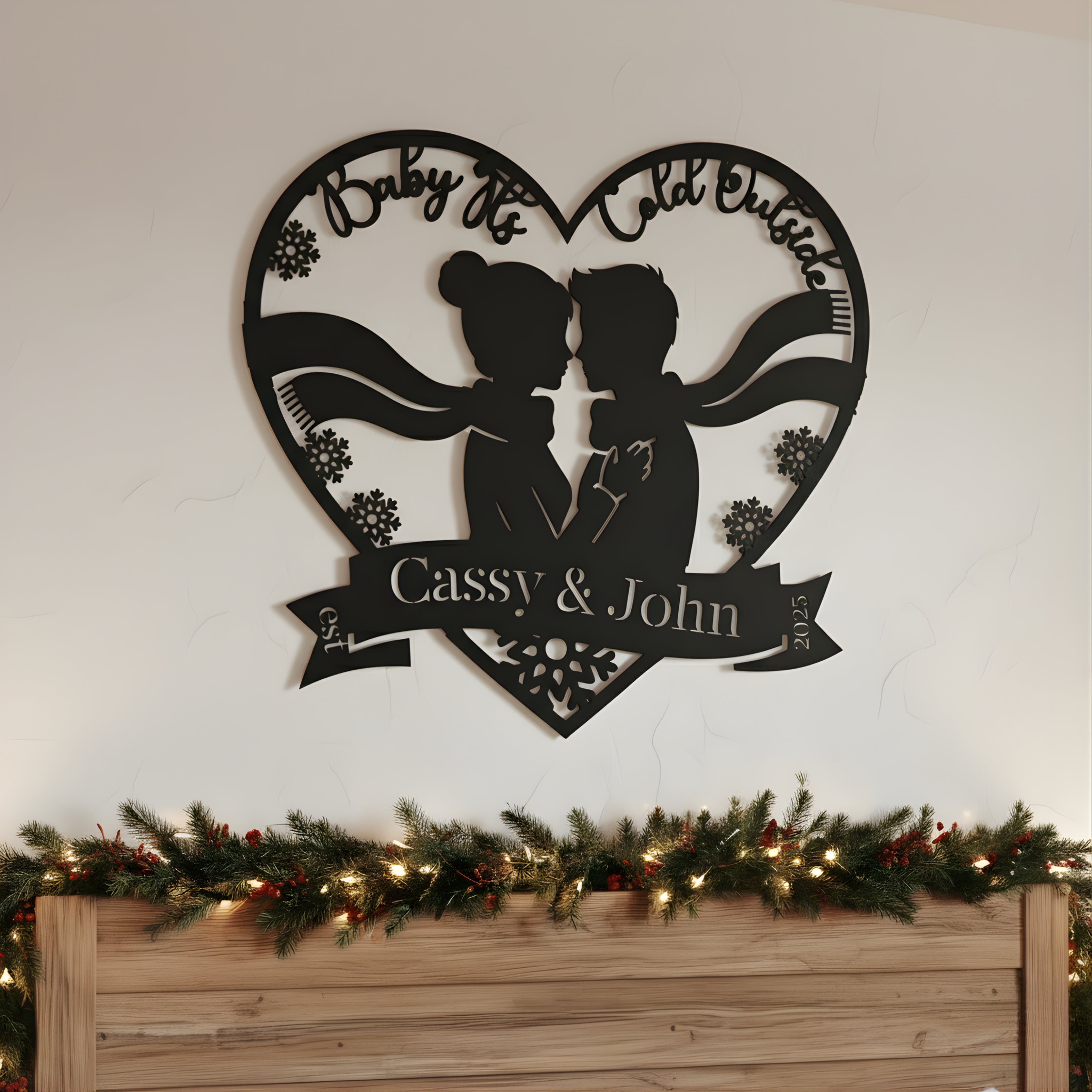 Personalized Baby It's Cold Outside Monogram