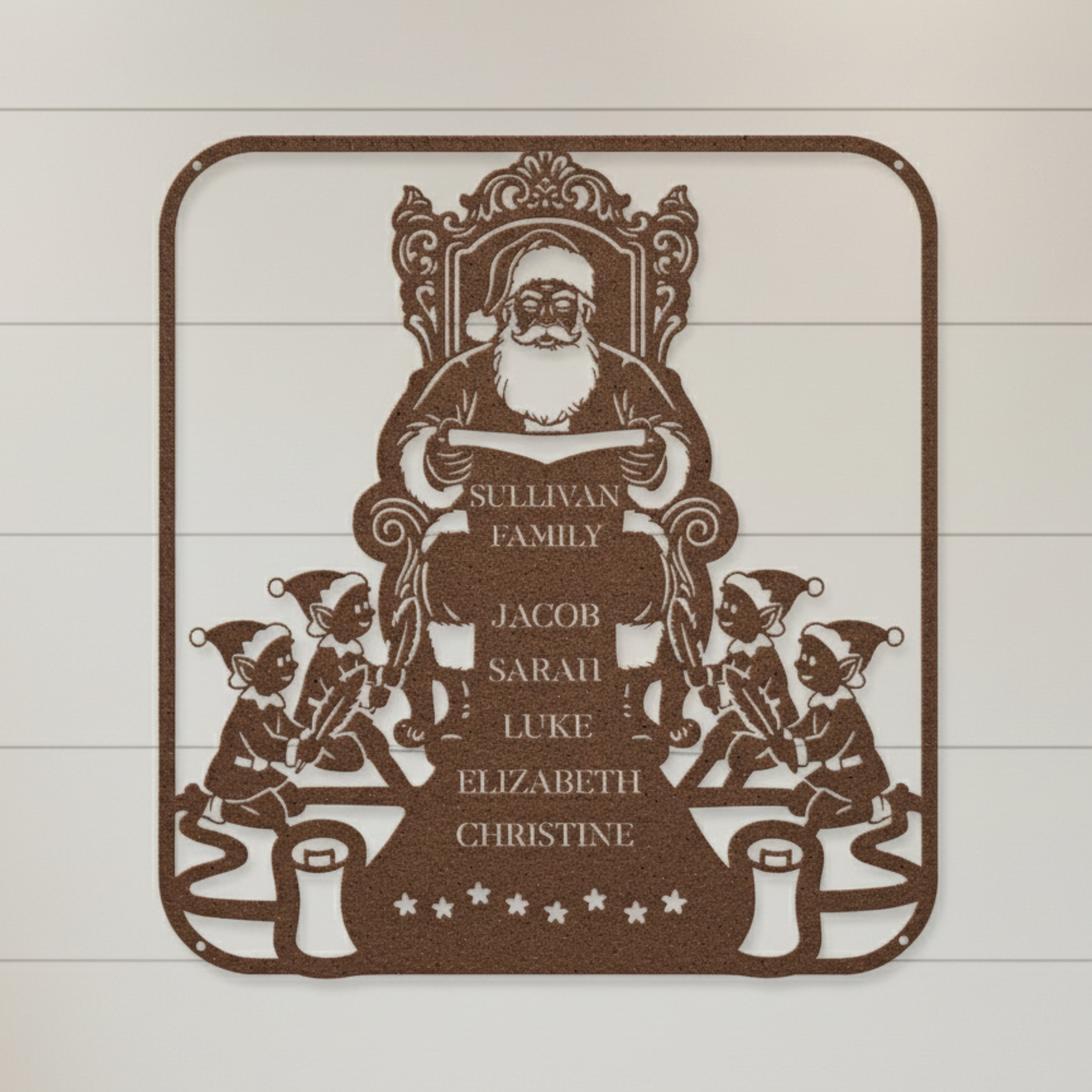 Personalized Santa's List Monogram