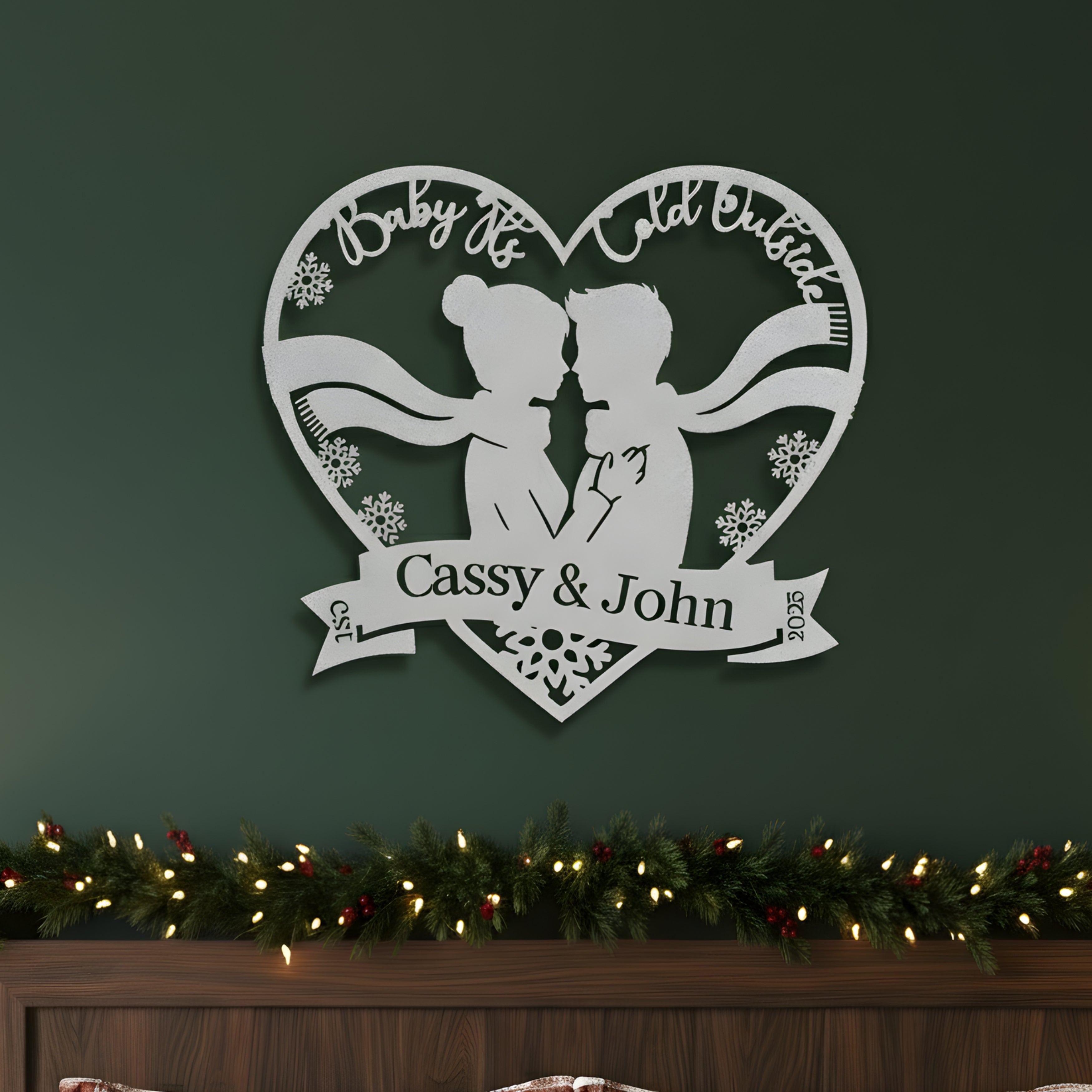 Personalized Baby It's Cold Outside Monogram