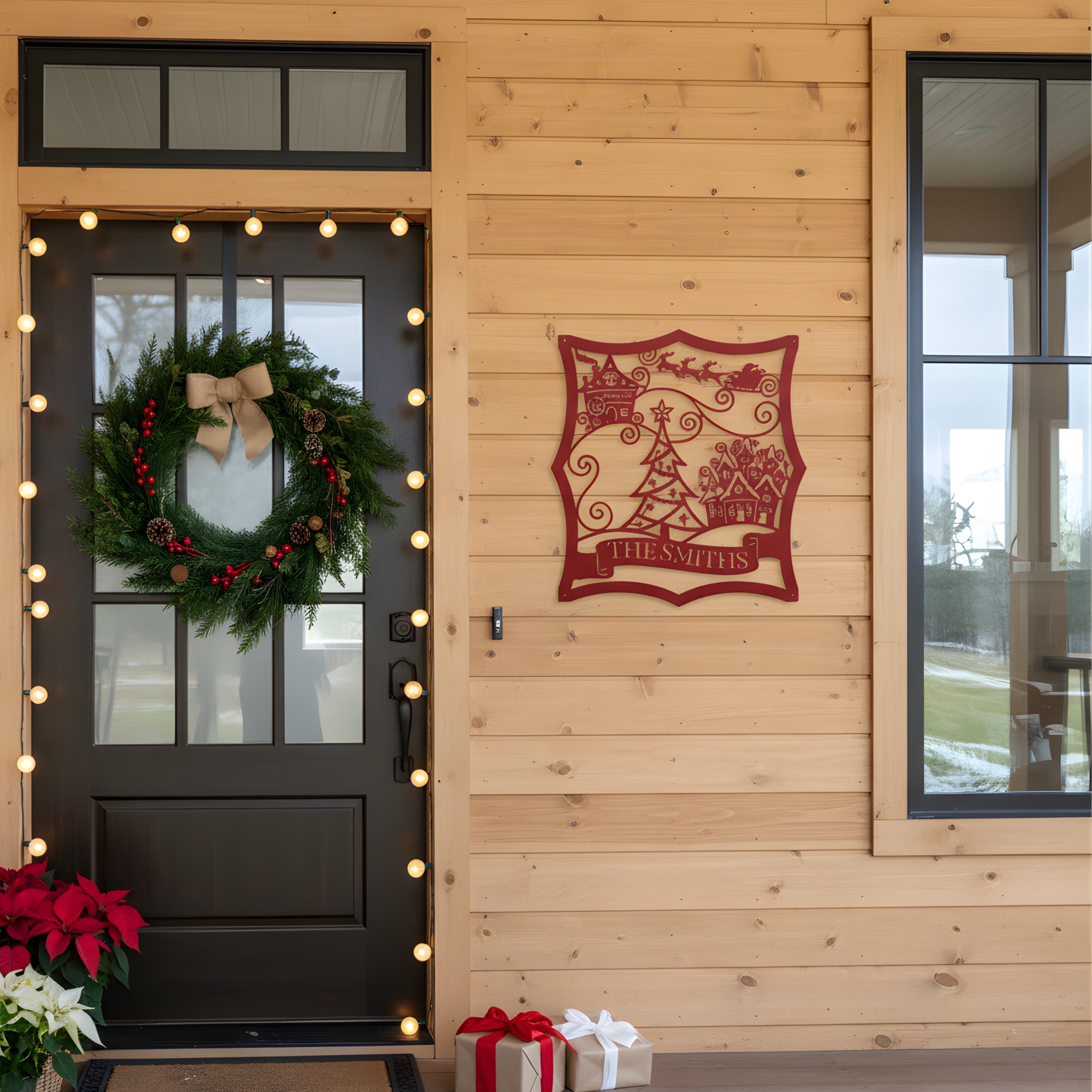 Personalized Christmas Village Monogram