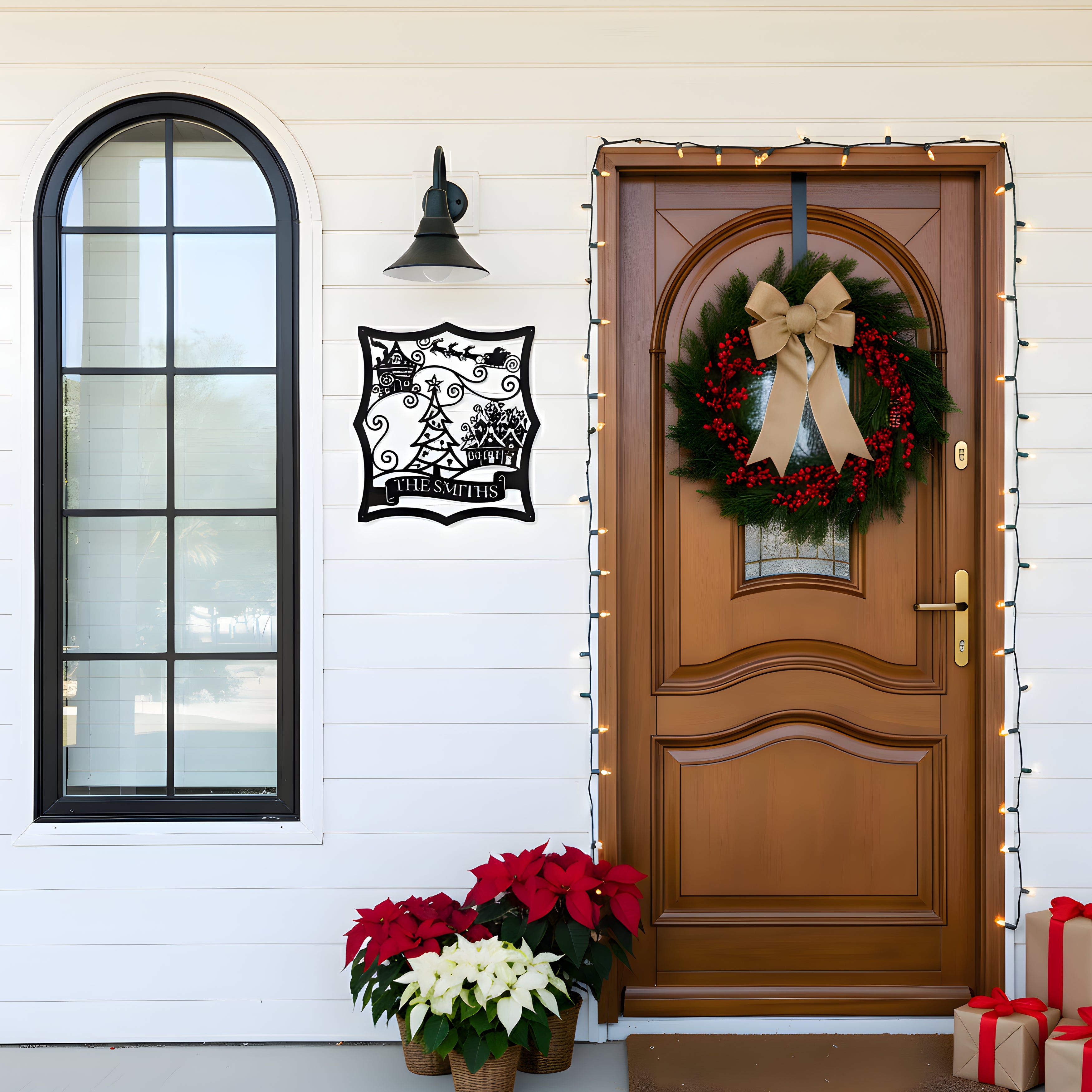 Personalized Christmas Village Monogram