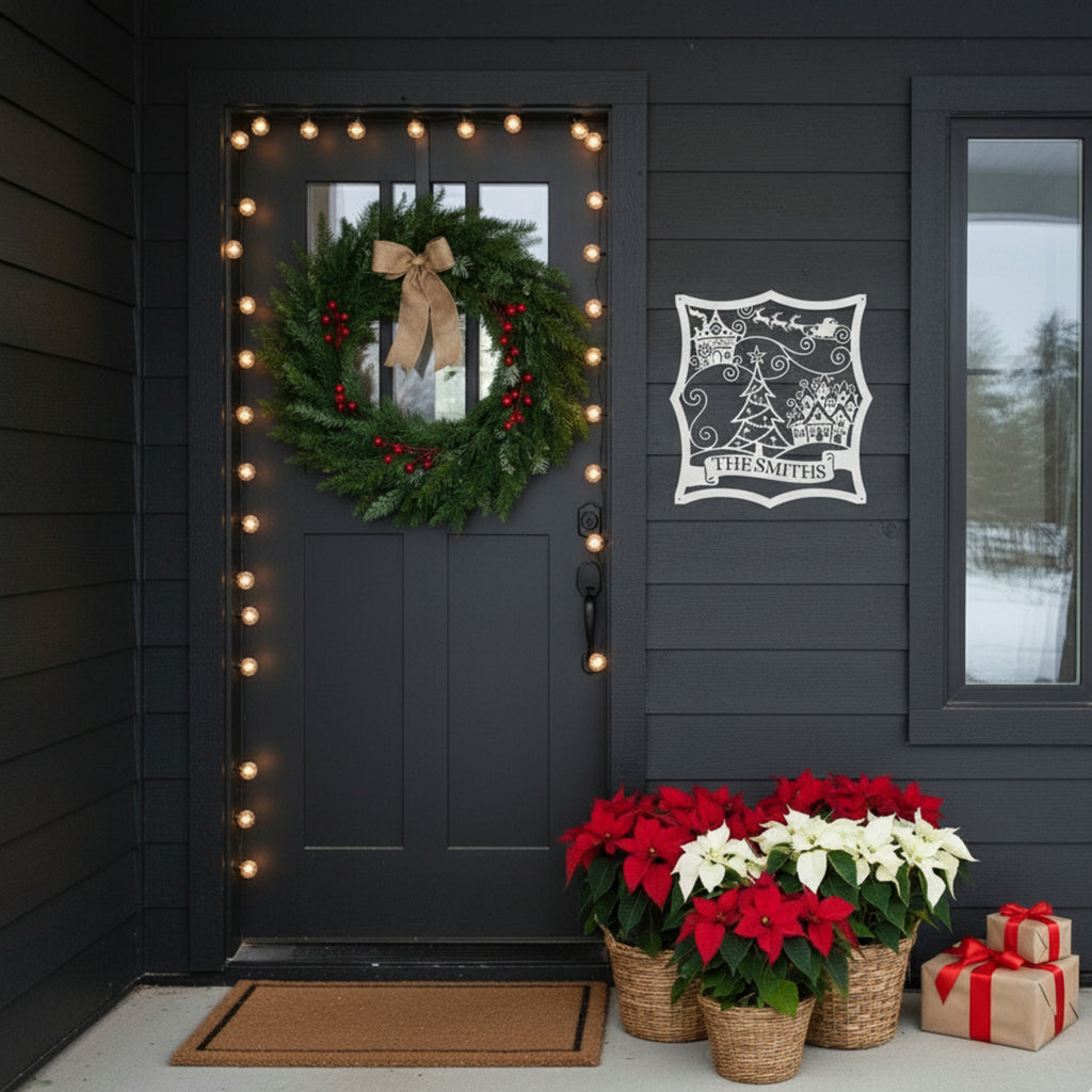 Personalized Christmas Village Monogram