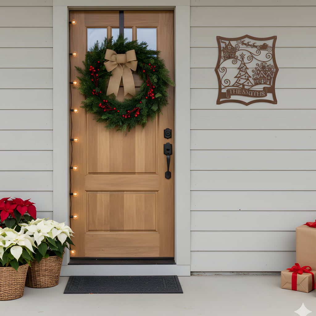 Personalized Christmas Village Monogram