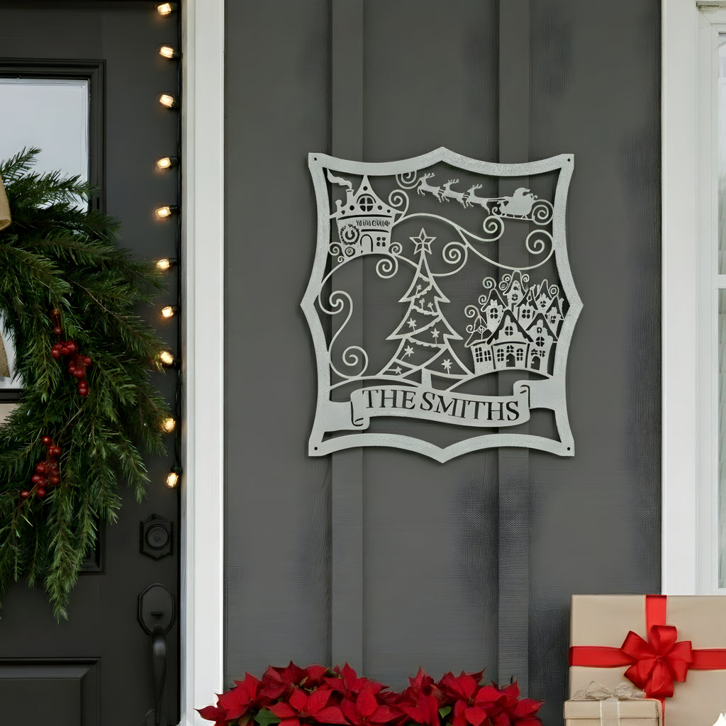 Personalized Christmas Village Monogram