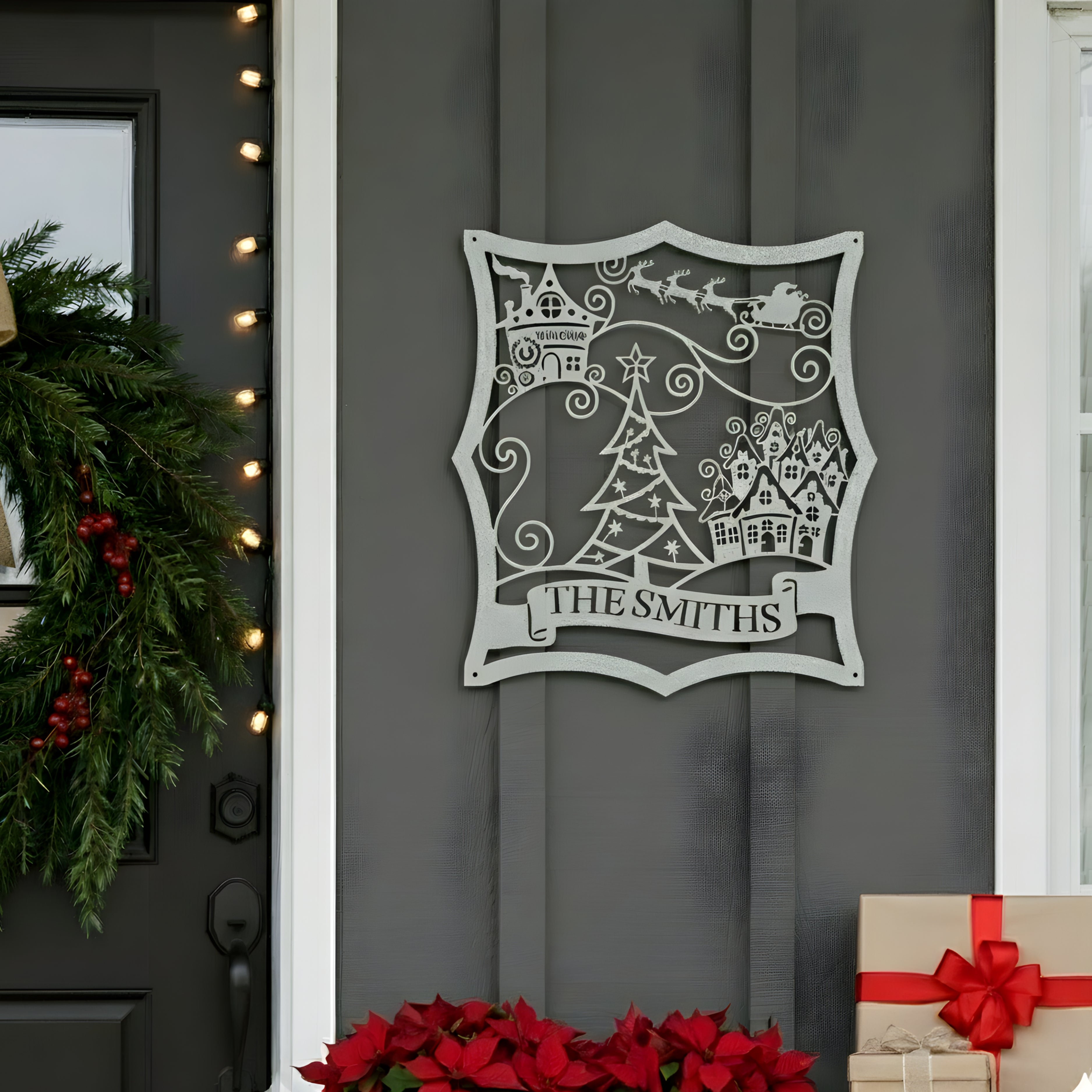 Personalized Christmas Village Monogram