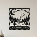 Personalized Cozy Cabin Monogram