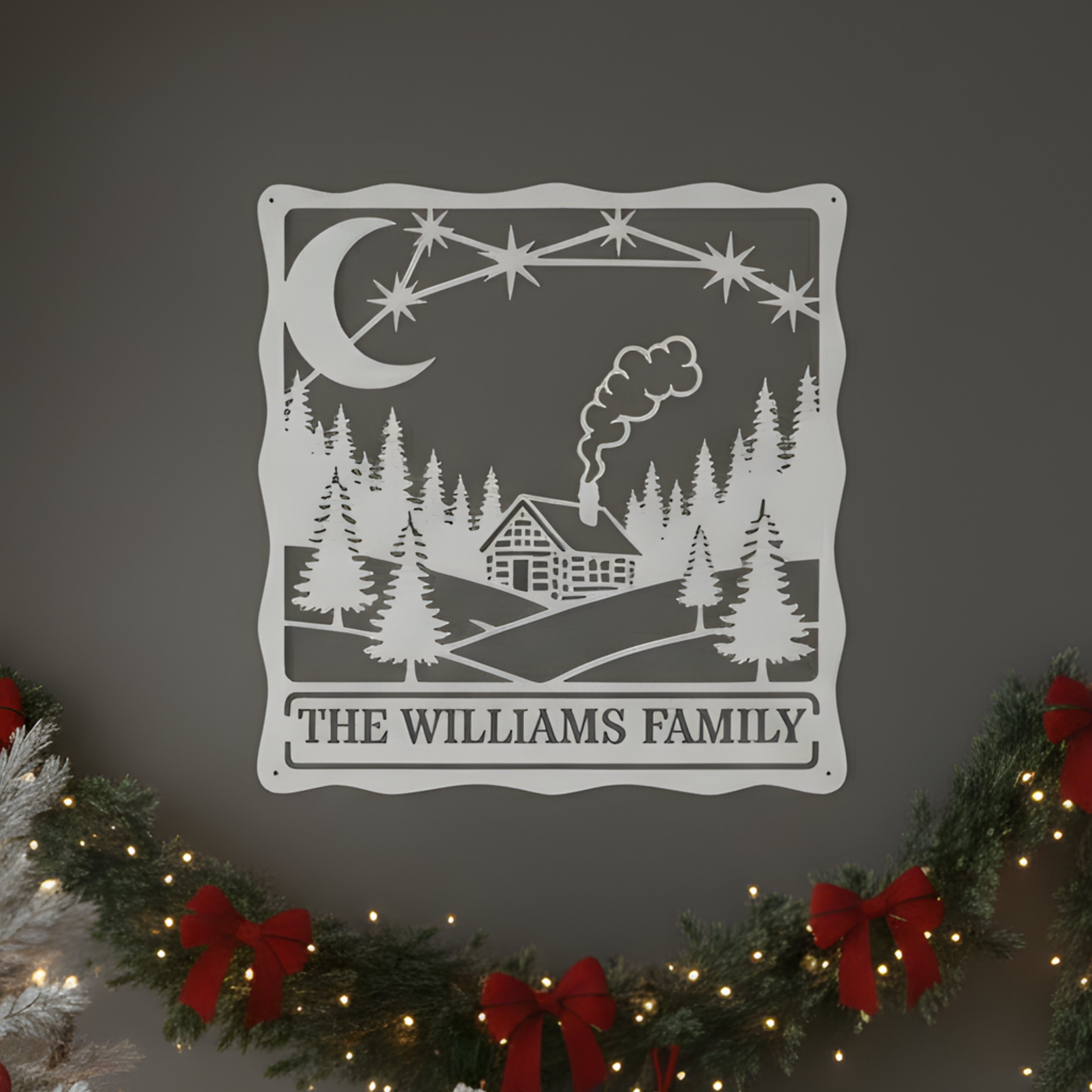 Personalized Cozy Cabin Monogram