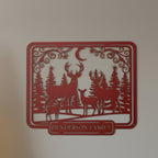 Personalized Deer Family Monogram