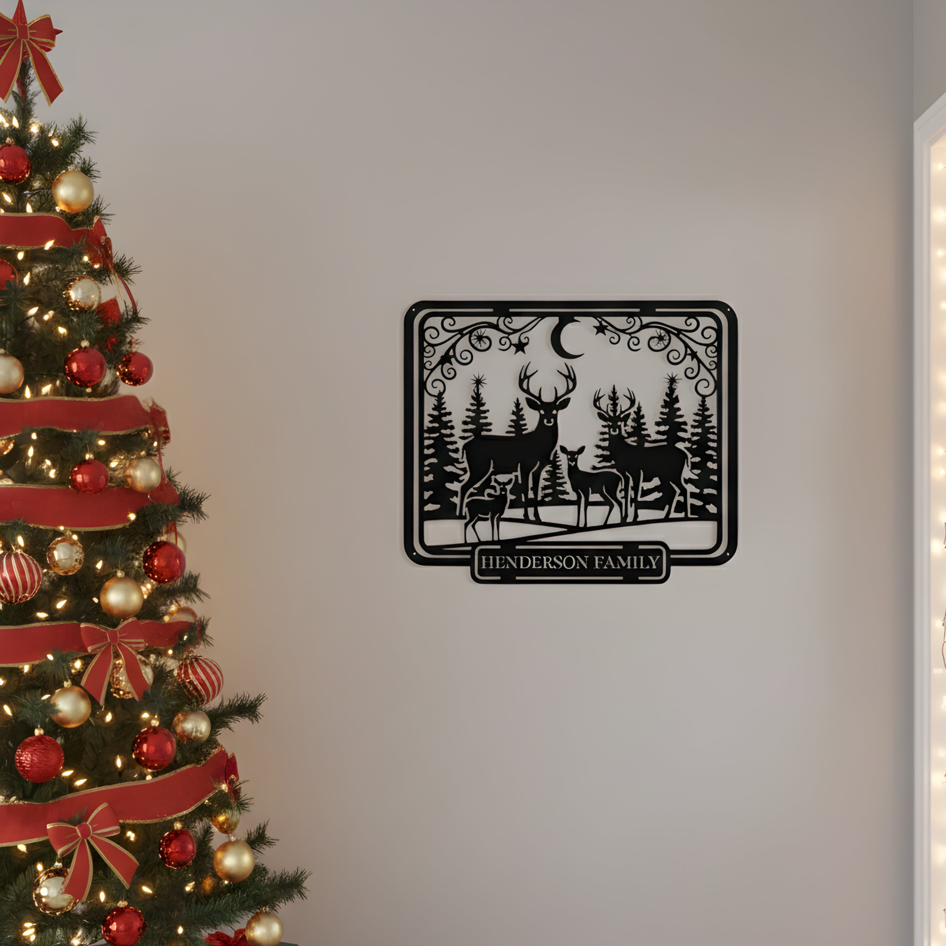 Personalized Deer Family Monogram