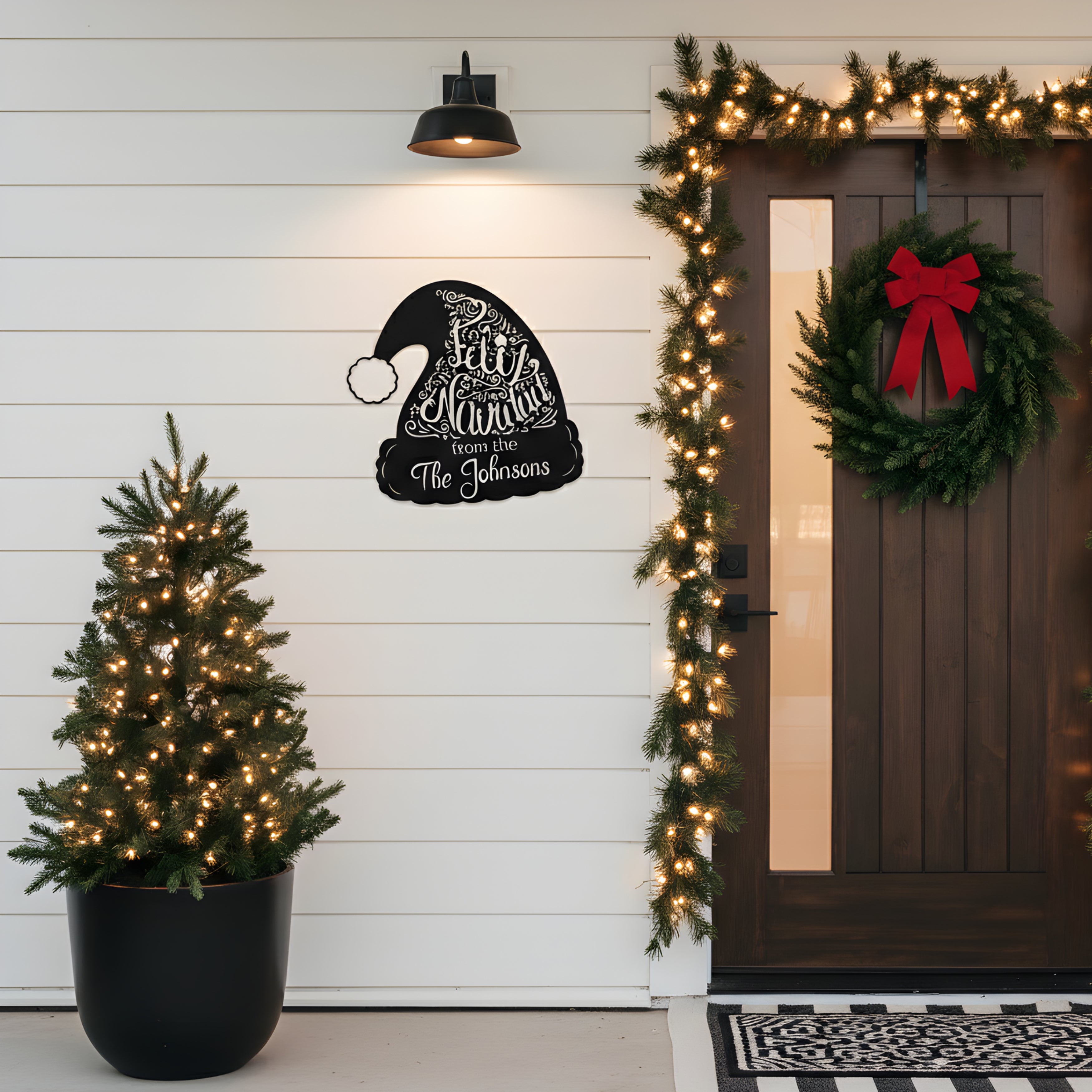 Personalized Feliz Navidad Monogram