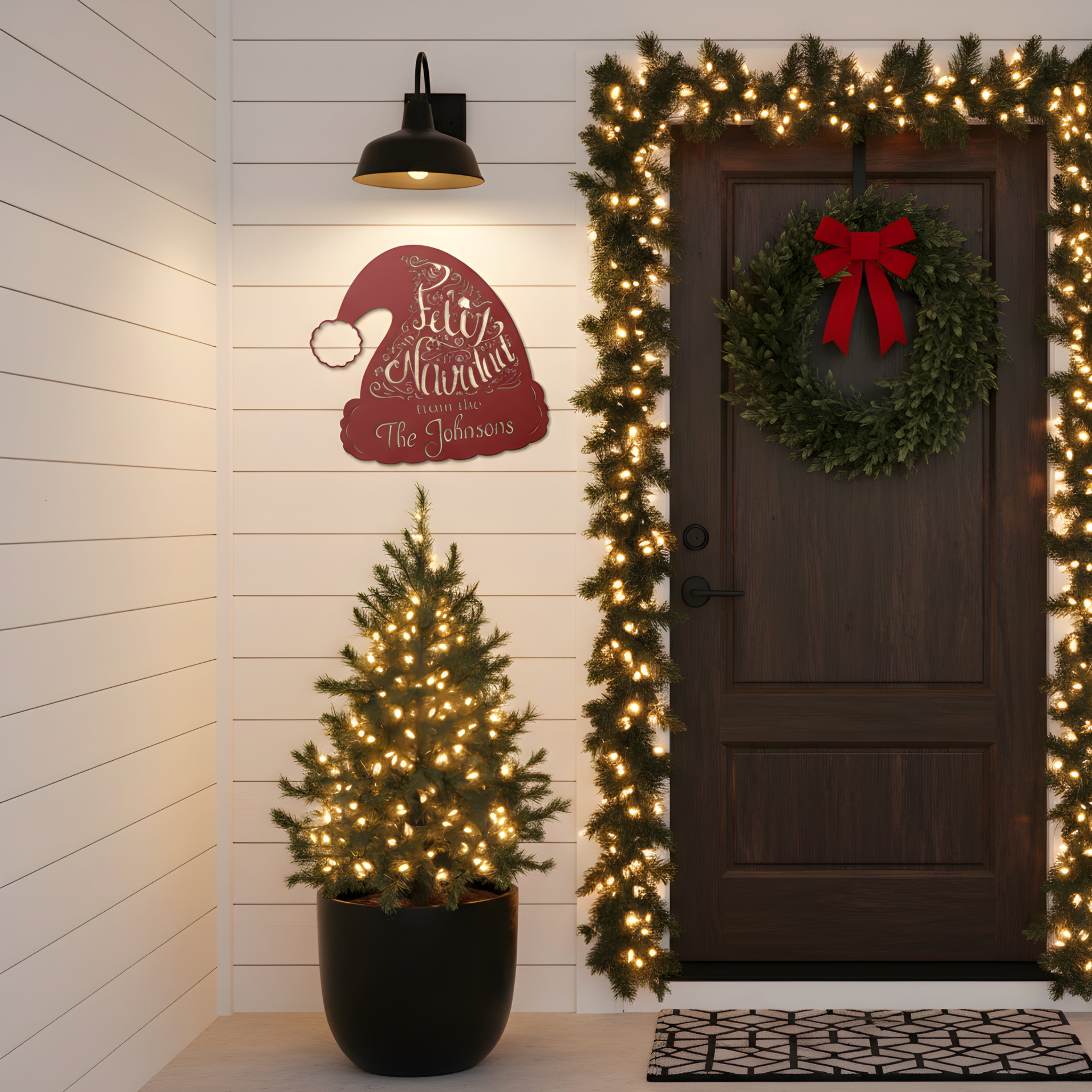 Personalized Feliz Navidad Monogram