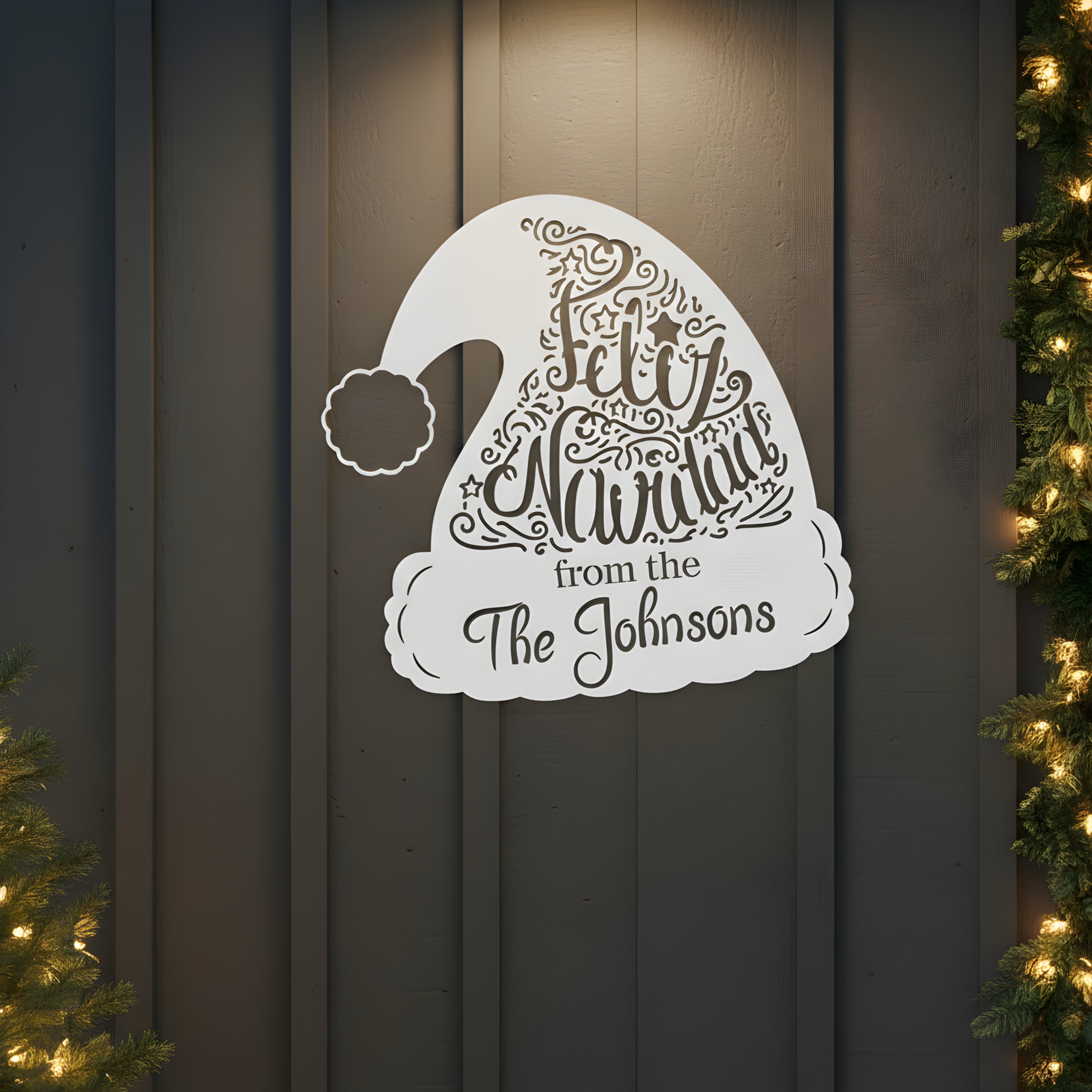 Personalized Feliz Navidad Monogram