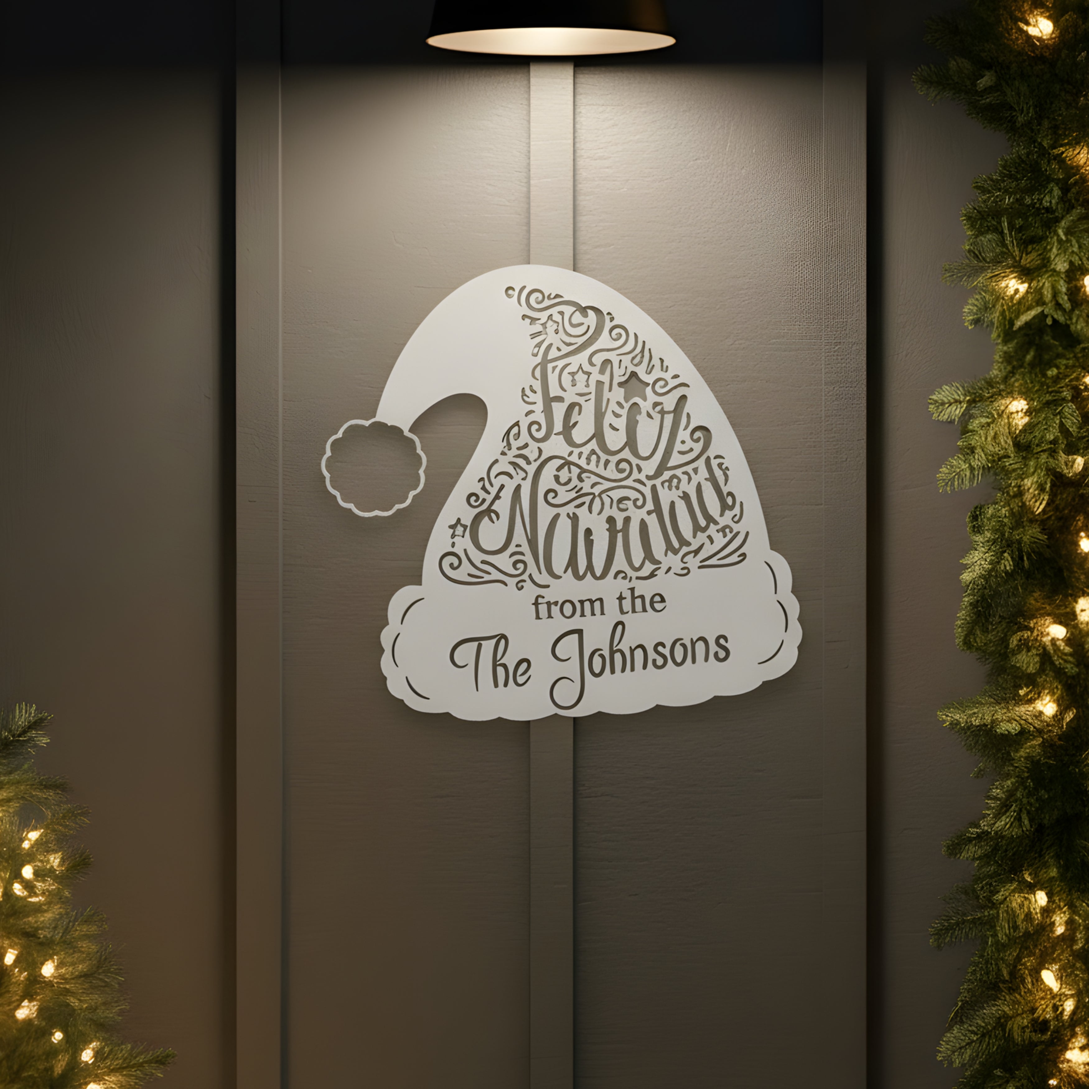 Personalized Feliz Navidad Monogram